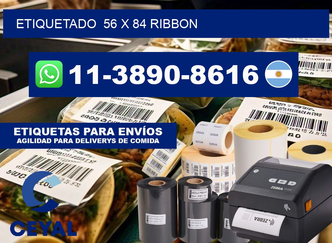 Etiquetado  56 x 84 ribbon