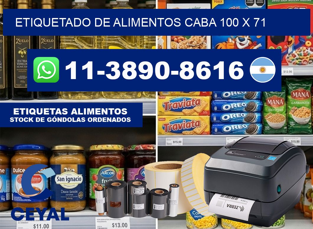 Etiquetado de alimentos caba 100 x 71