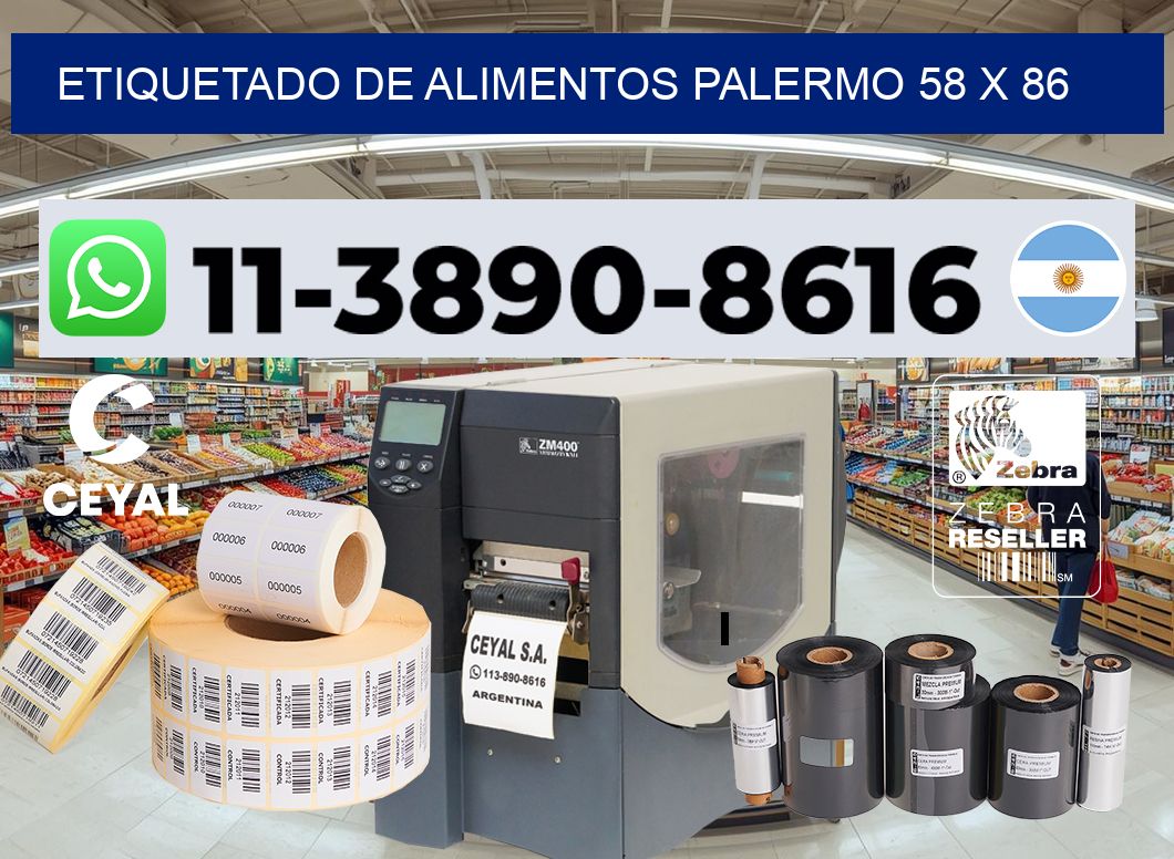 Etiquetado de alimentos palermo 58 x 86