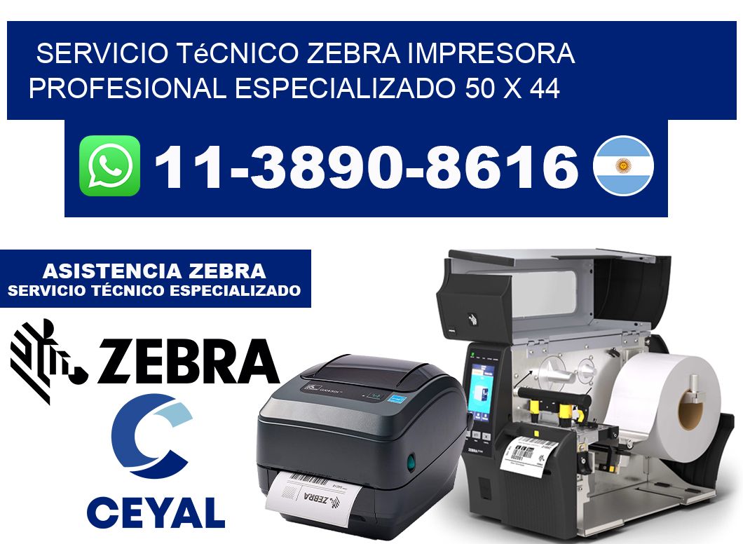 Servicio Técnico Zebra Impresora Profesional Especializado 50 x 44