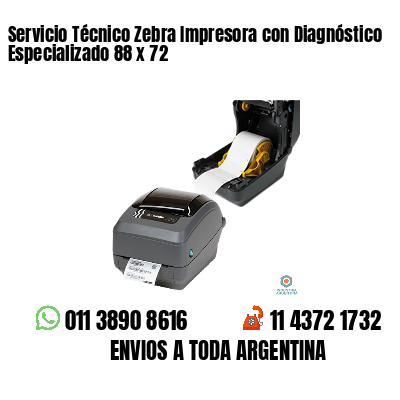 Servicio Técnico Zebra Impresora con Diagnóstico Especializado 88 x 72