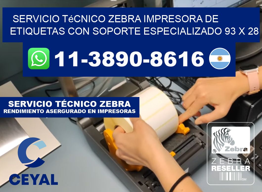 Servicio Técnico Zebra Impresora de Etiquetas con Soporte Especializado 93 x 28