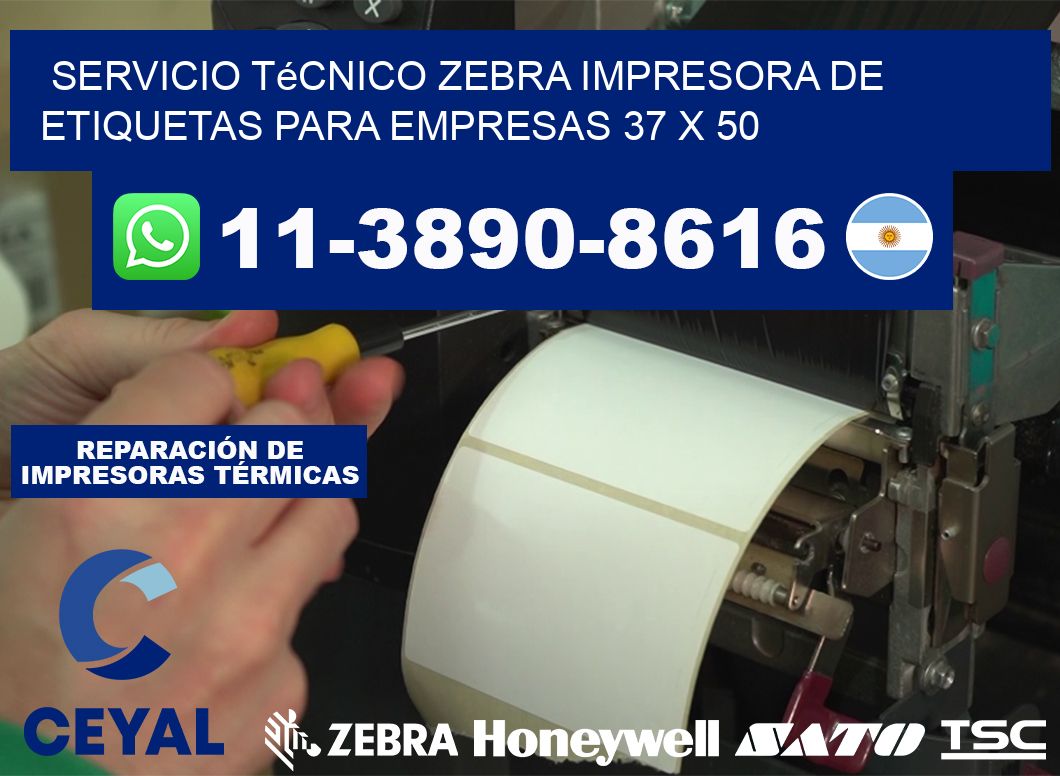 Servicio Técnico Zebra Impresora de Etiquetas para Empresas 37 x 50