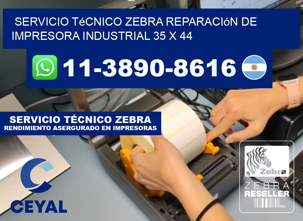 Servicio Técnico Zebra Reparación de Impresora Industrial 35 x 44