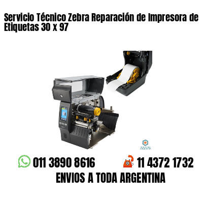Servicio Técnico Zebra Reparación de Impresora de Etiquetas 30 x 97