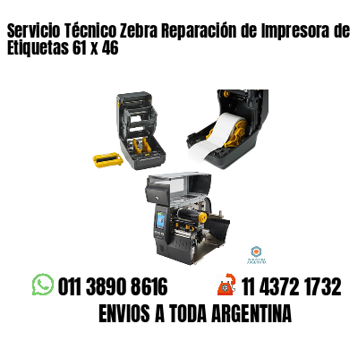 Servicio Técnico Zebra Reparación de Impresora de Etiquetas 61 x 46