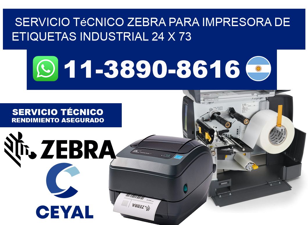 Servicio Técnico Zebra para Impresora de Etiquetas Industrial 24 x 73