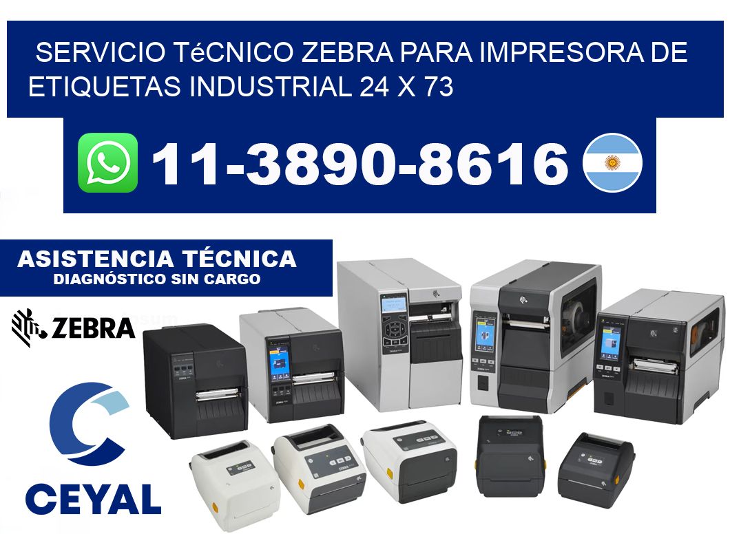 Servicio Técnico Zebra para Impresora de Etiquetas Industrial 24 x 73