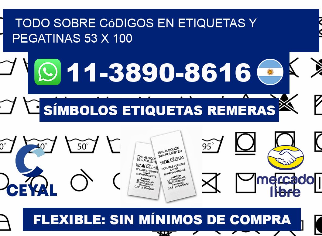 Todo sobre códigos en etiquetas y pegatinas 53 x 100