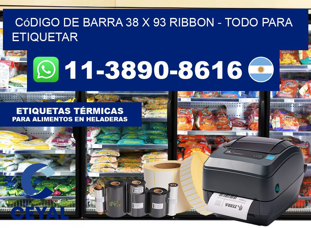 código de barra 38 x 93 ribbon – Todo para Etiquetar