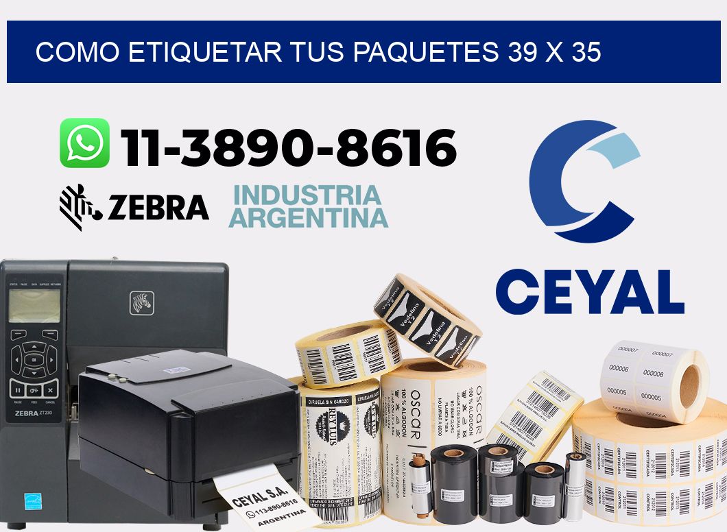 como etiquetar tus paquetes 39 x 35
