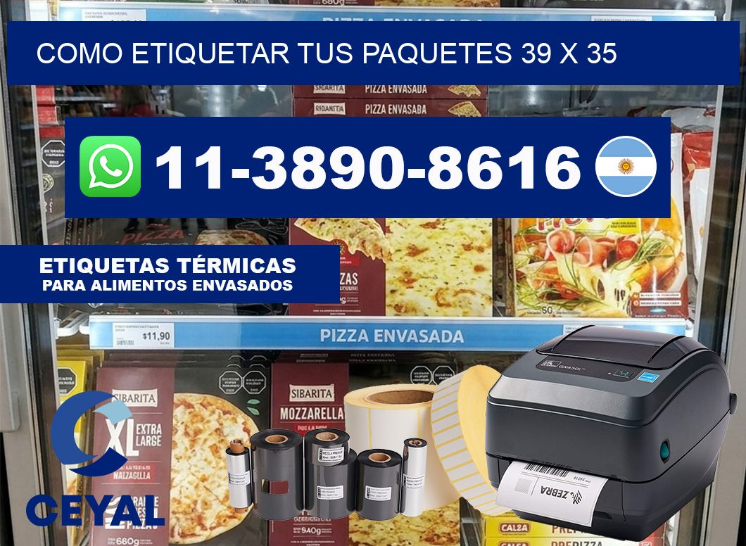 como etiquetar tus paquetes 39 x 35
