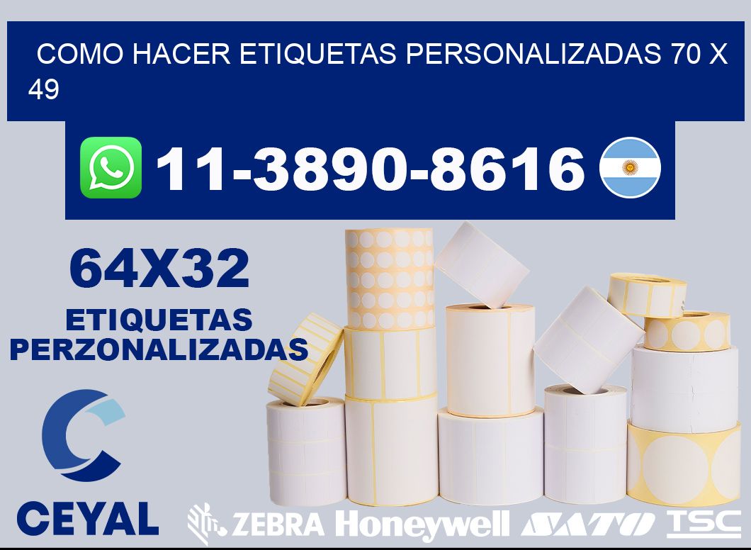 como hacer etiquetas personalizadas 70 x 49