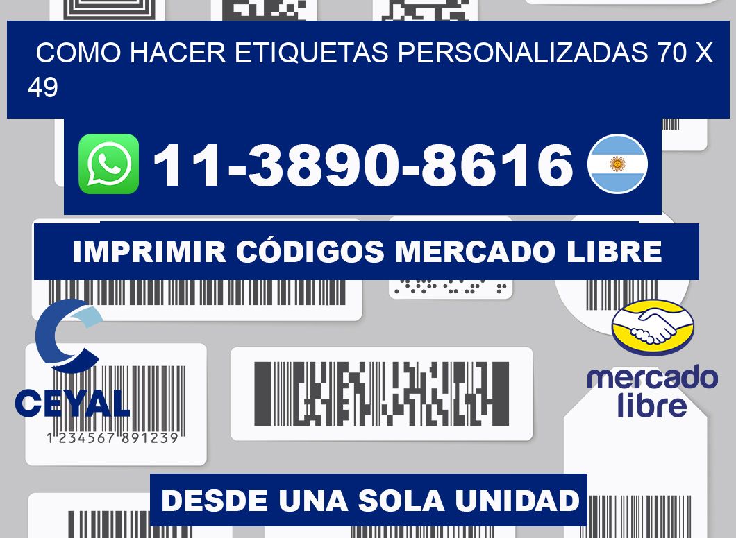 como hacer etiquetas personalizadas 70 x 49