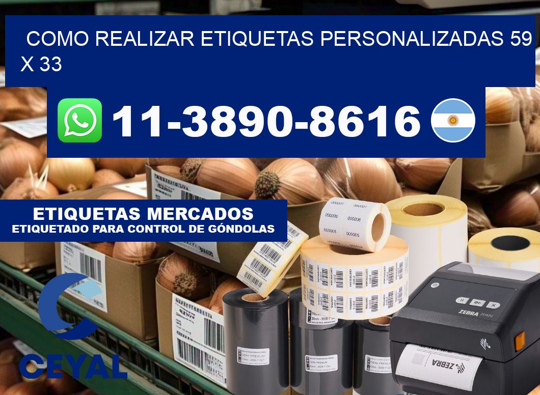como realizar etiquetas personalizadas 59 x 33