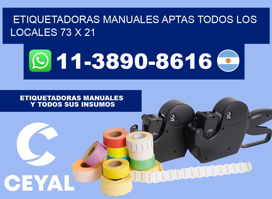 etiquetadoras manuales aptas todos los locales 73 x 21