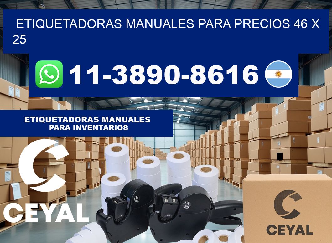 etiquetadoras manuales para precios 46 x 25