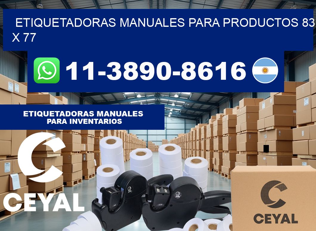 etiquetadoras manuales para productos 83 x 77