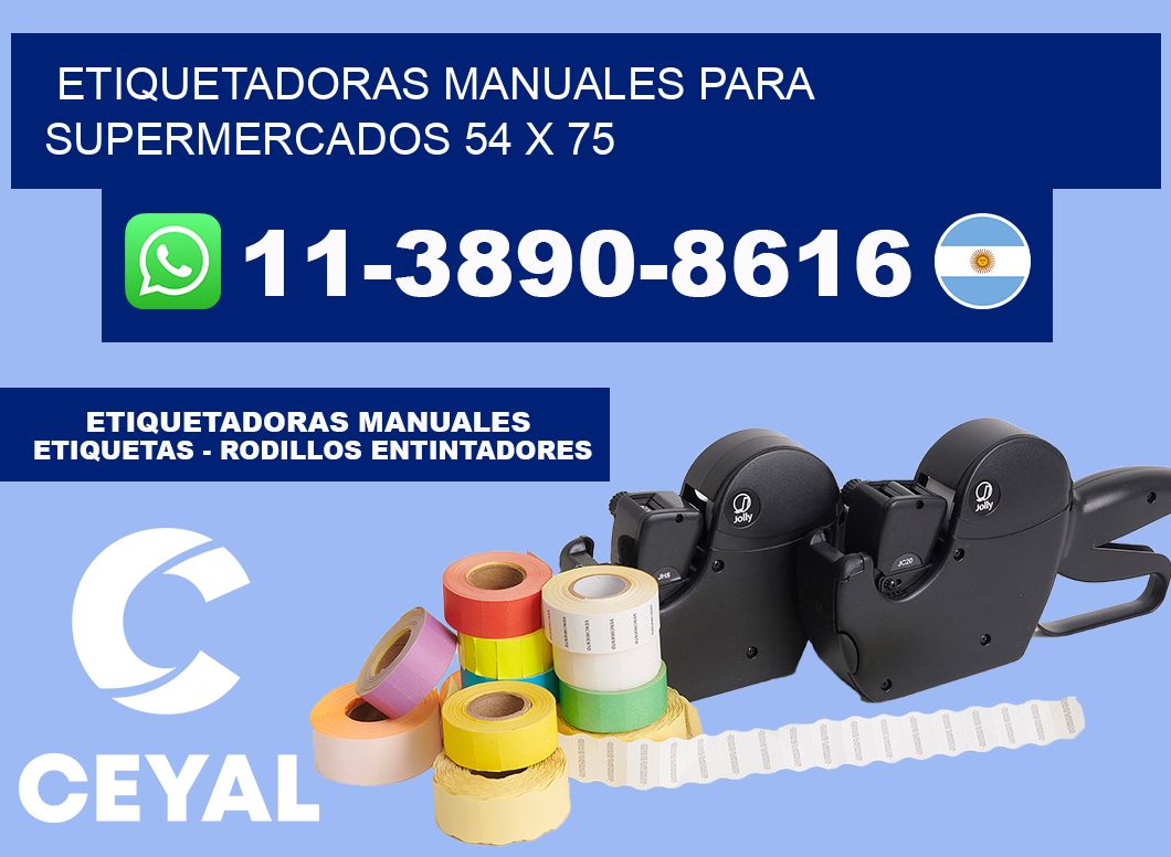 etiquetadoras manuales para supermercados 54 x 75