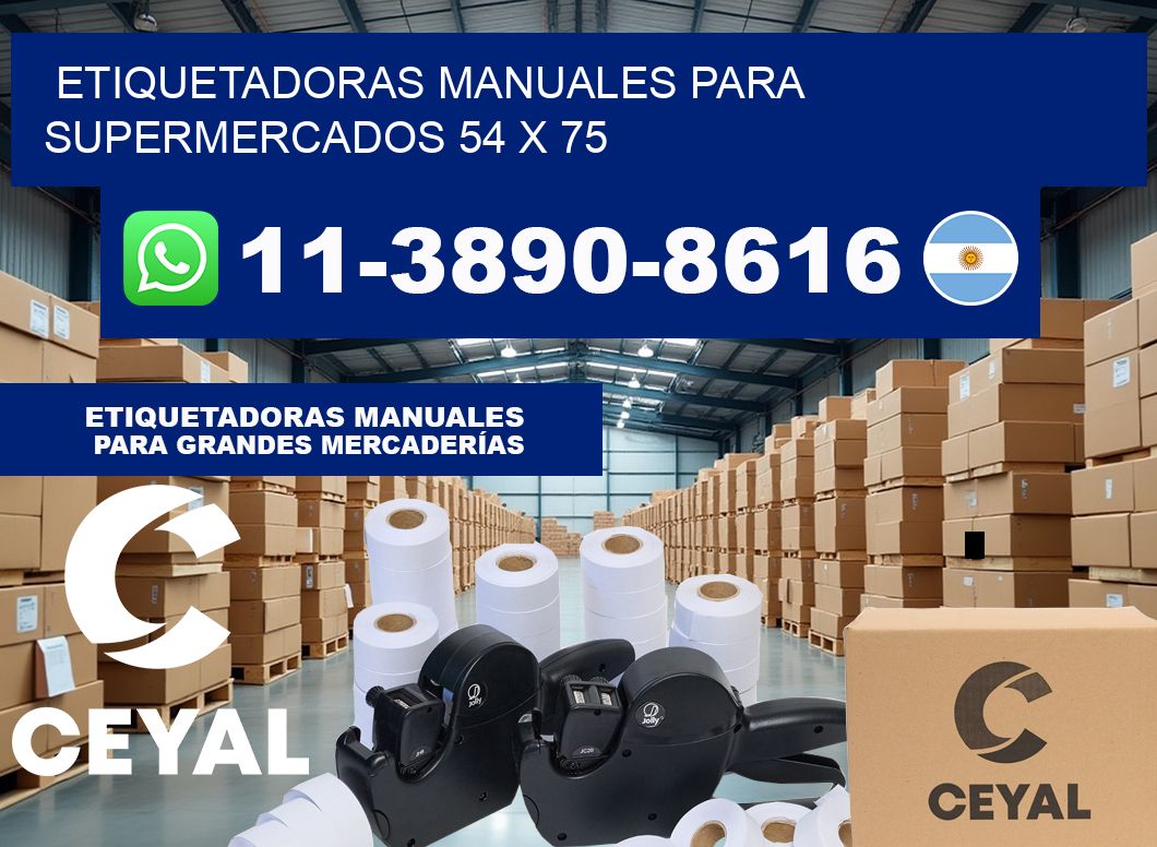 etiquetadoras manuales para supermercados 54 x 75