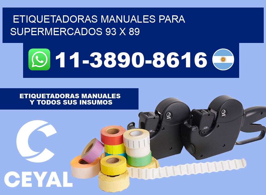 etiquetadoras manuales para supermercados 93 x 89