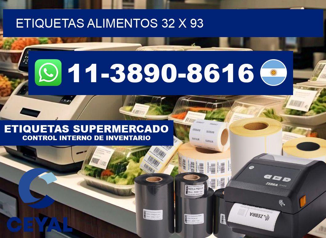 etiquetas alimentos 32 x 93