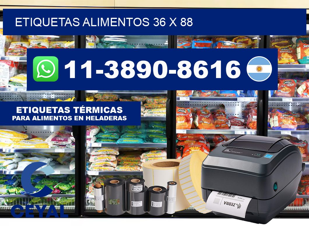 etiquetas alimentos 36 x 88