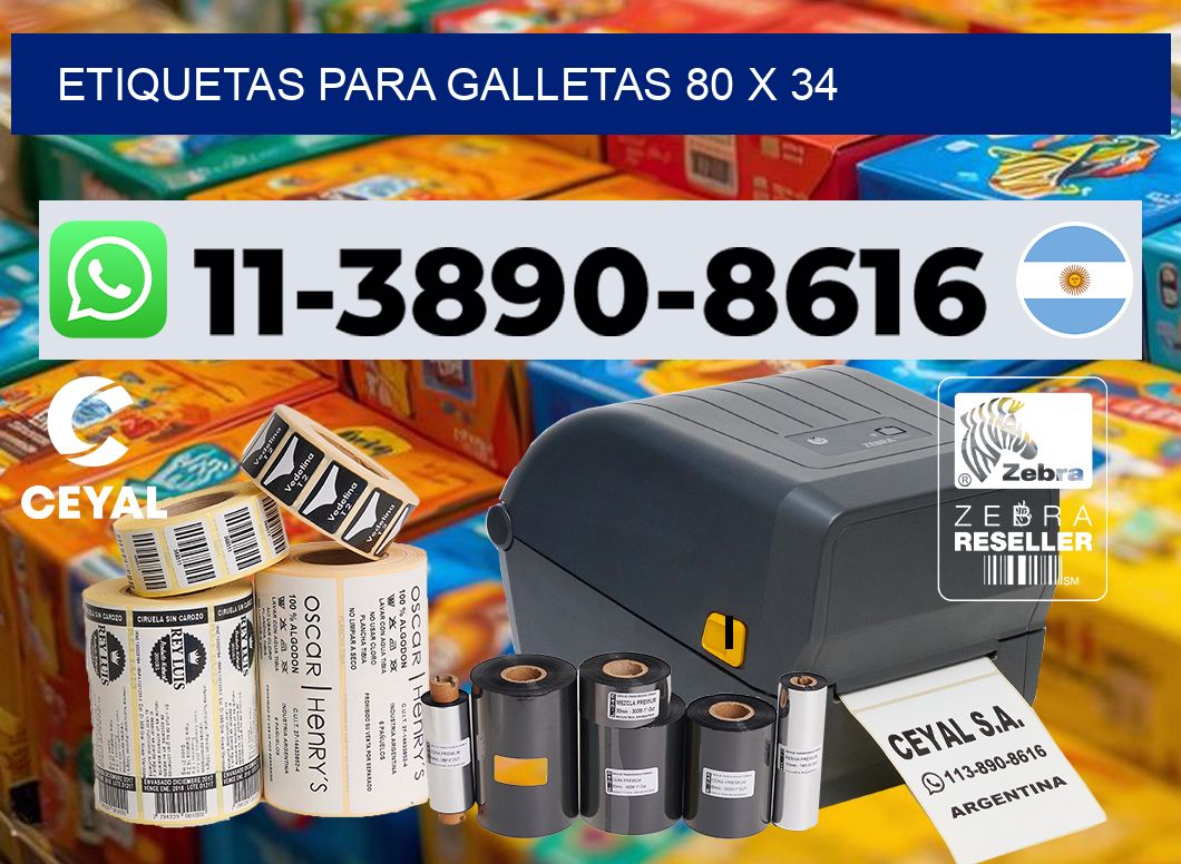 etiquetas para Galletas 80 x 34