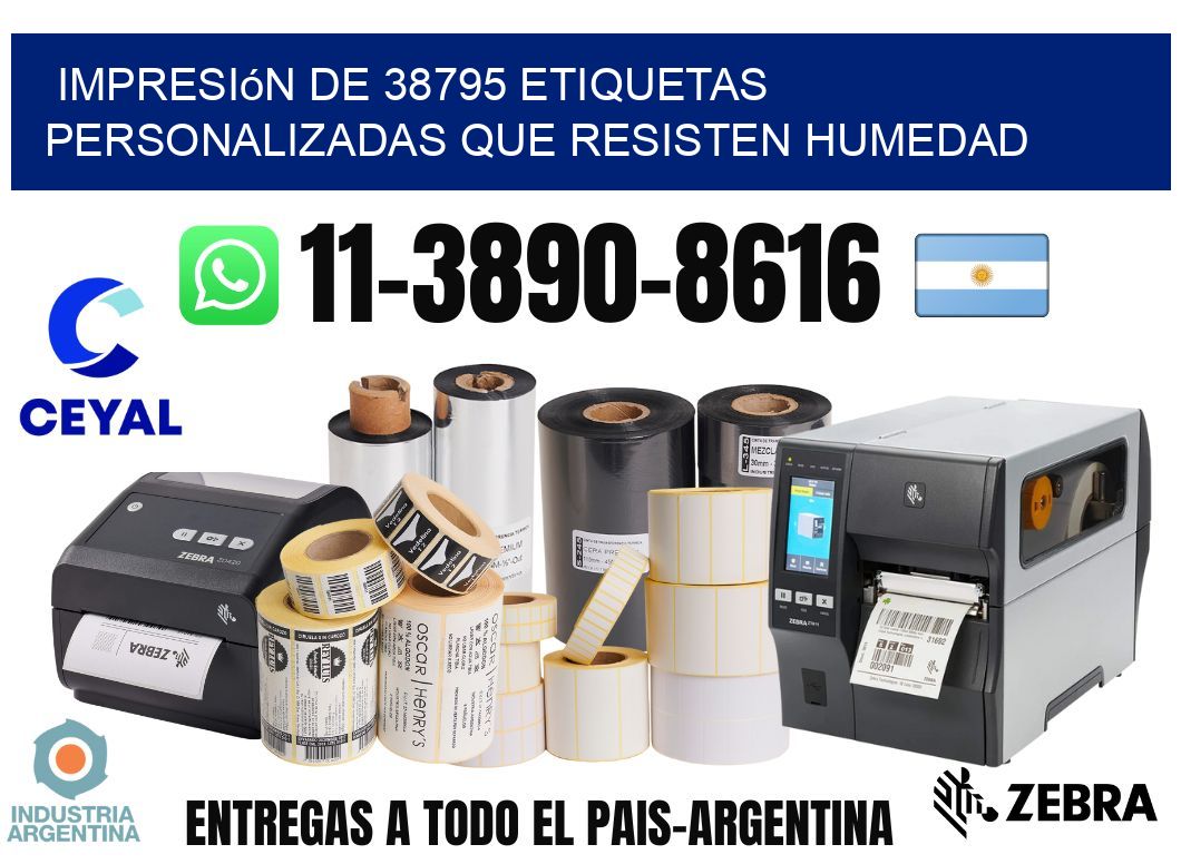 impresión de 38795 etiquetas personalizadas que resisten humedad