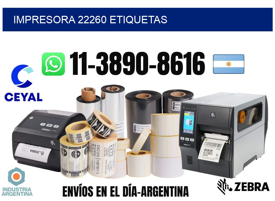 impresora 22260 etiquetas