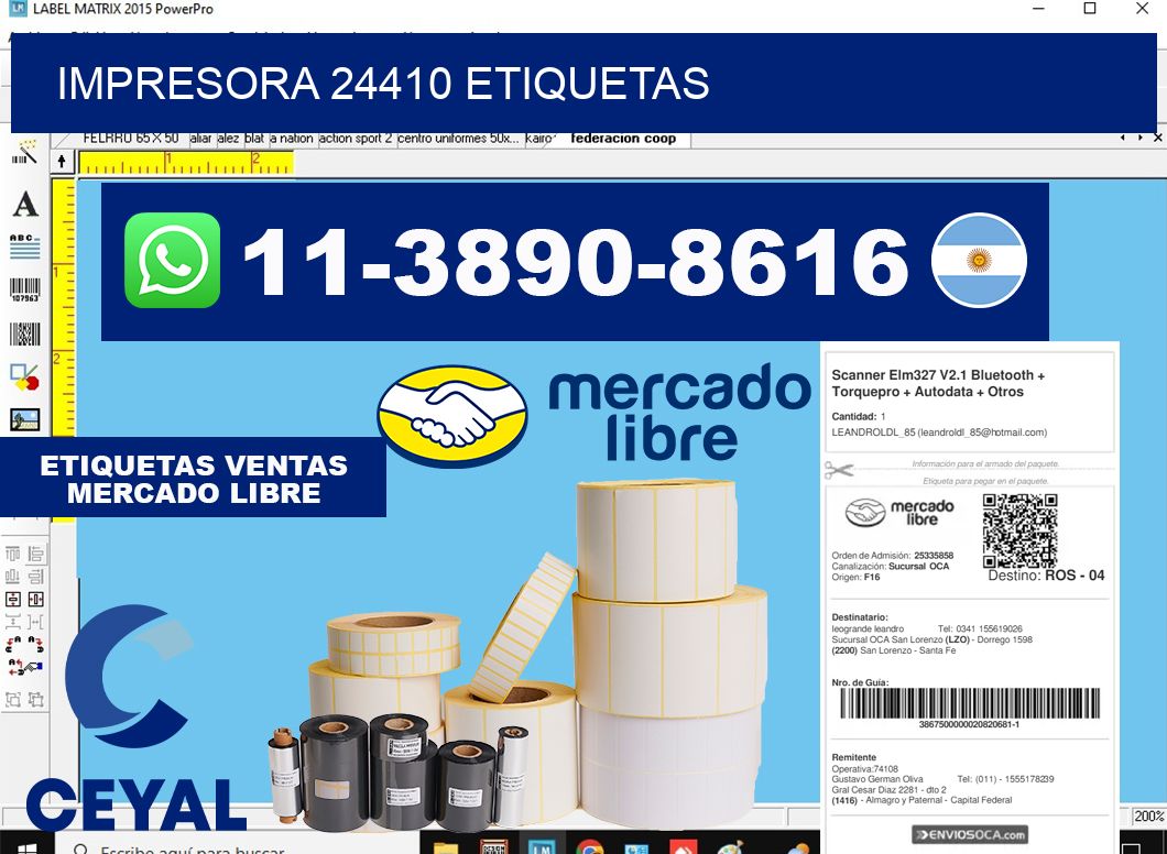 impresora 24410 etiquetas