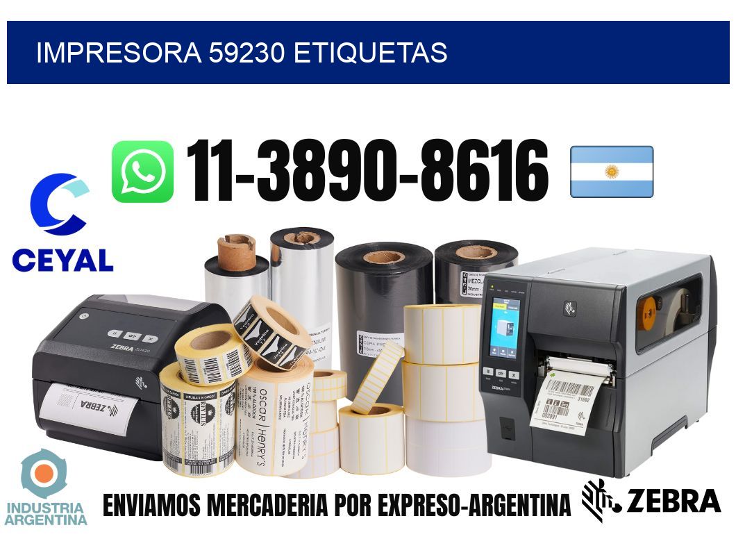 impresora 59230 etiquetas