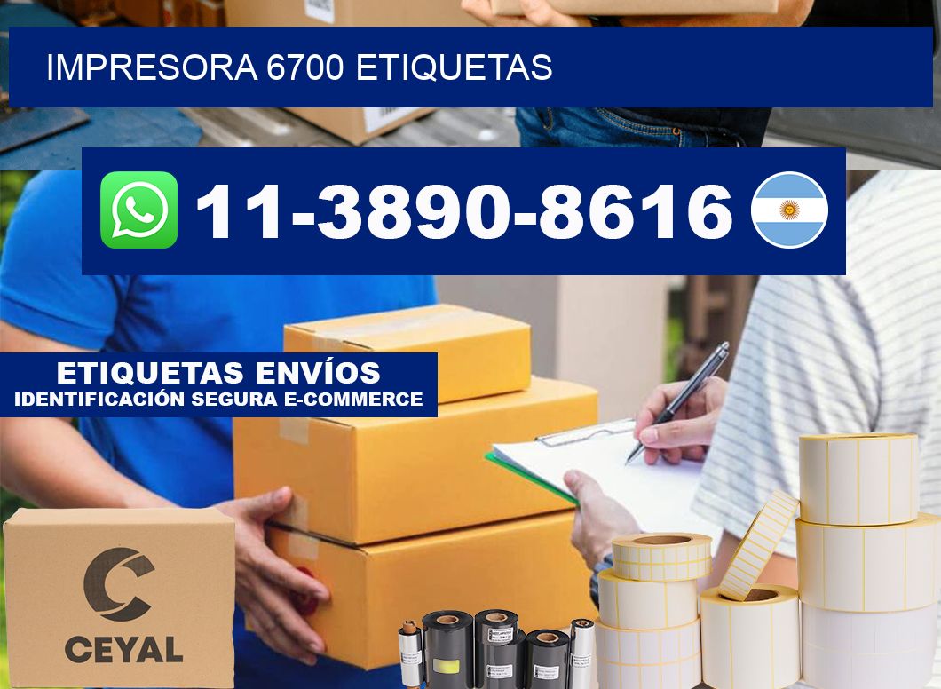 impresora 6700 etiquetas