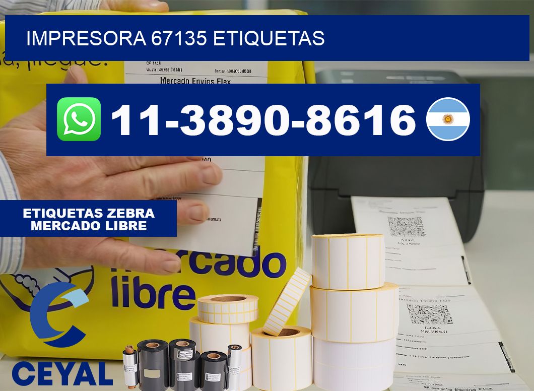 impresora 67135 etiquetas