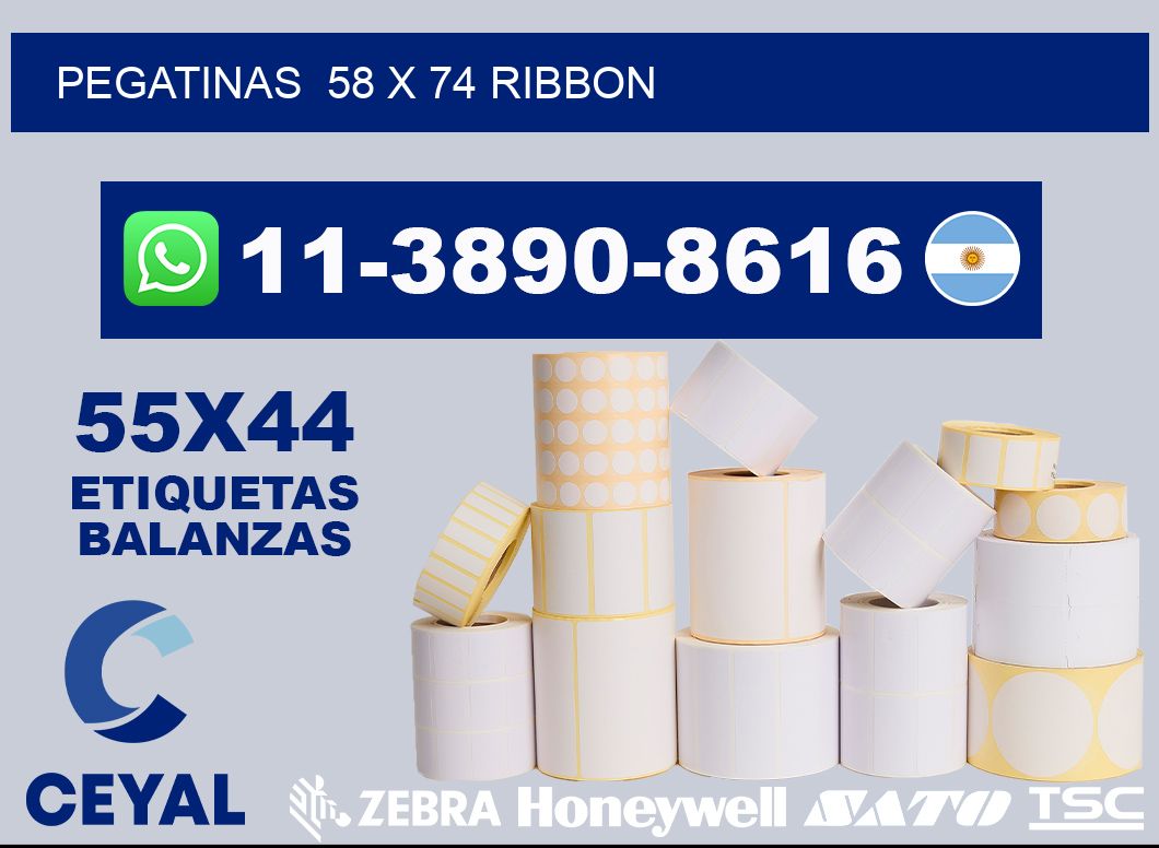 pegatinas  58 x 74 ribbon
