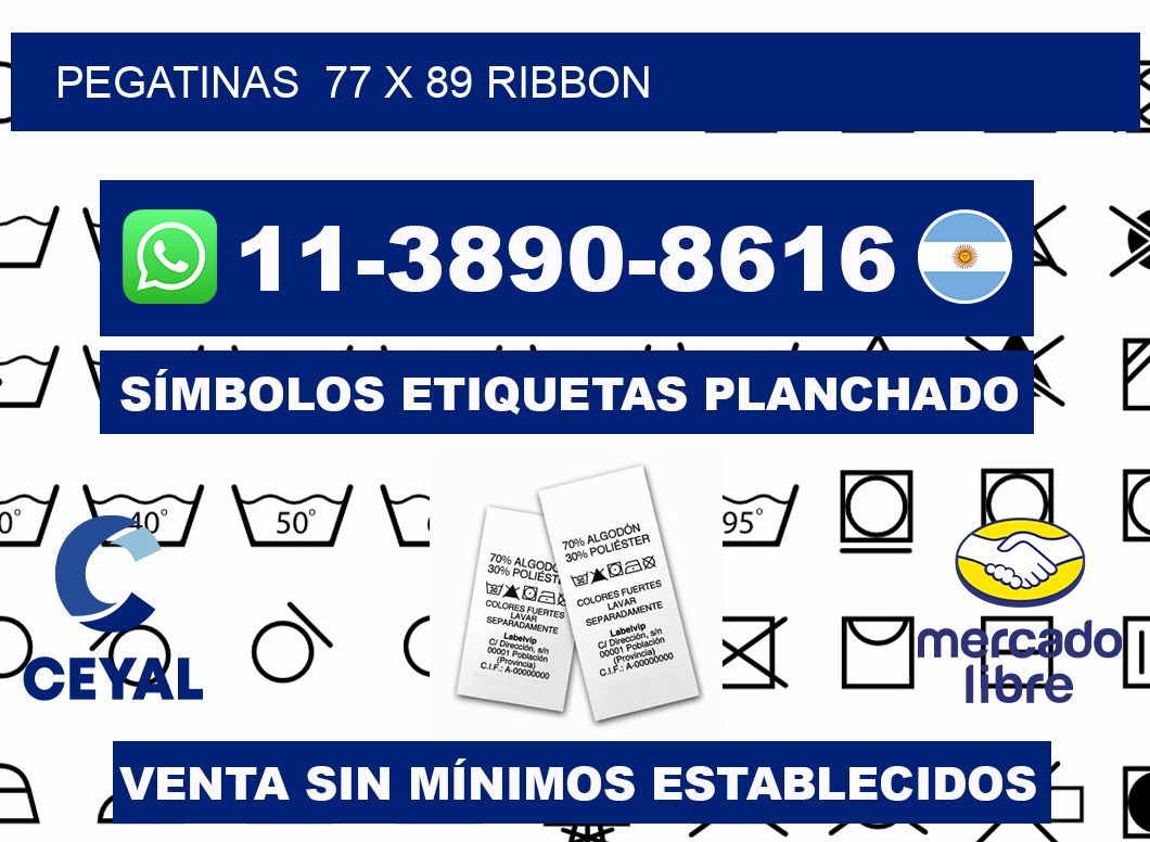 pegatinas  77 x 89 ribbon