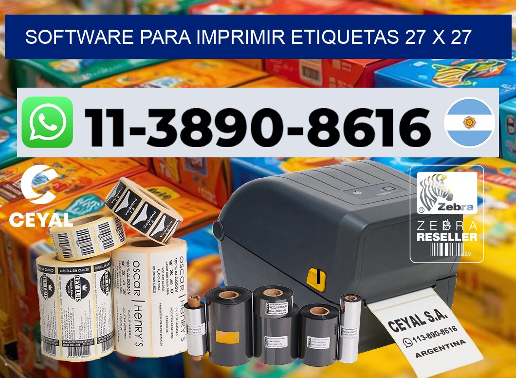 software para imprimir etiquetas 27 x 27