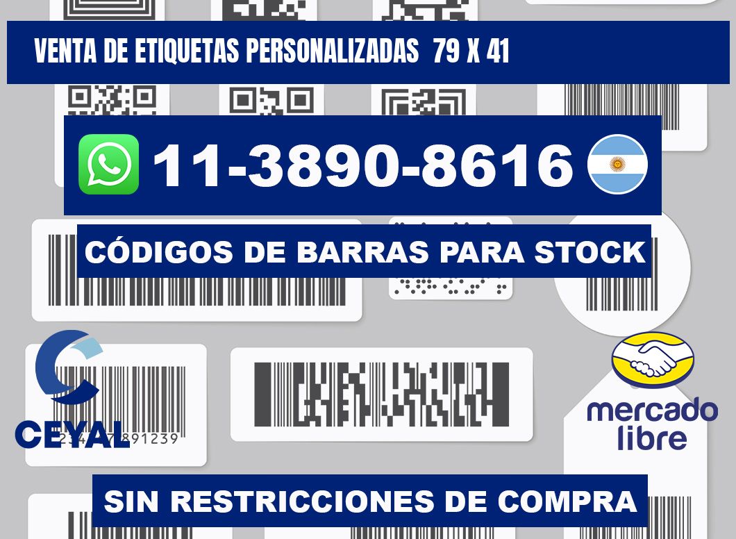 venta de etiquetas personalizadas  79 x 41