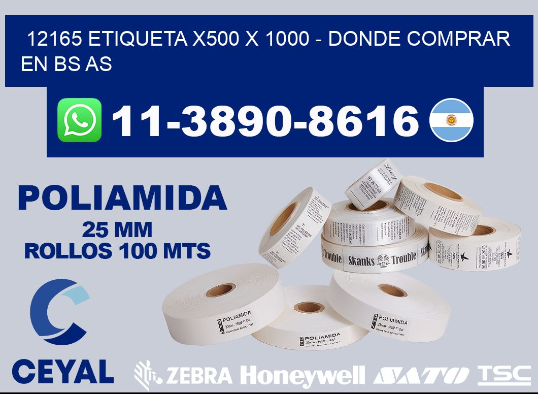12165 etiqueta x500 x 1000 - Donde Comprar en bs as