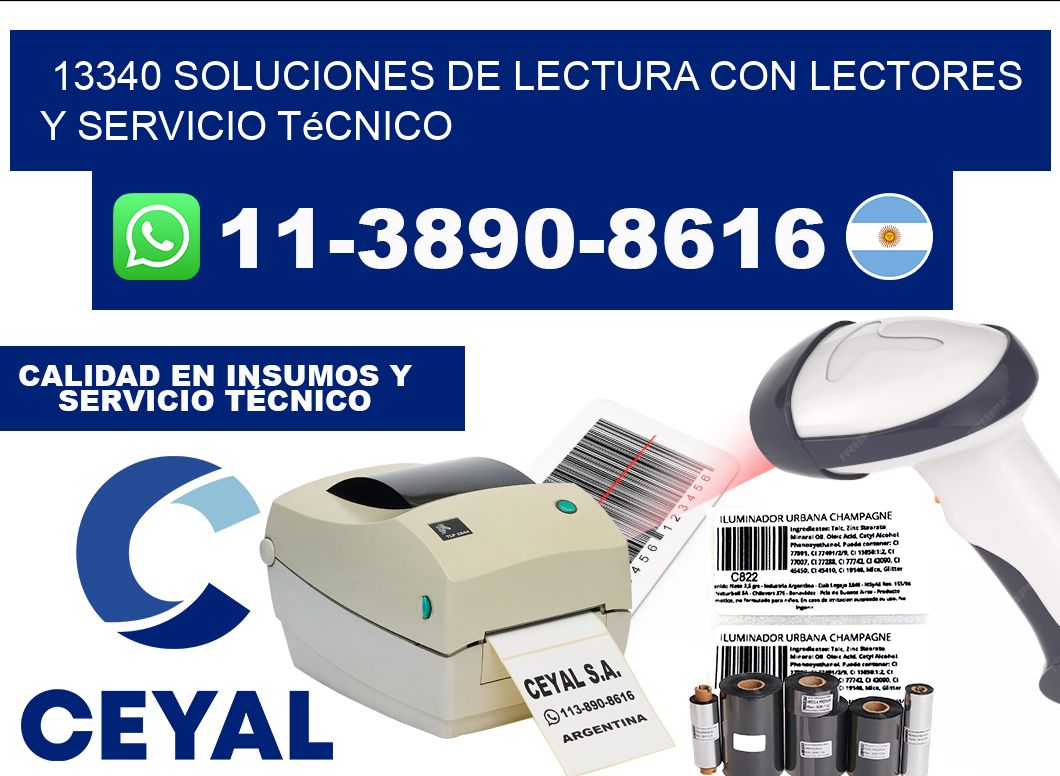 13340 Soluciones de lectura con lectores y Servicio Técnico