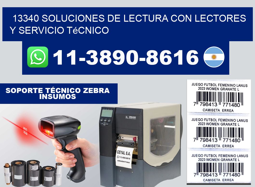 13340 Soluciones de lectura con lectores y Servicio Técnico
