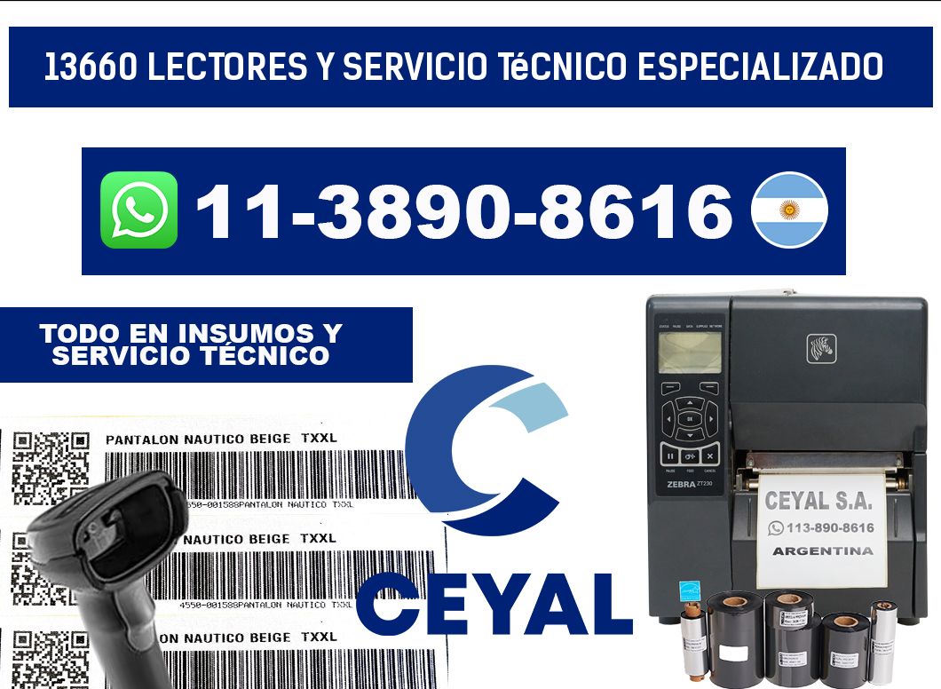 13660 Lectores y Servicio Técnico Especializado