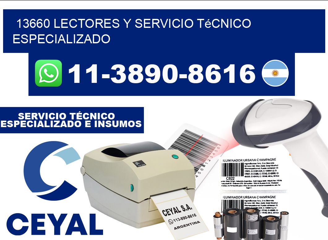 13660 Lectores y Servicio Técnico Especializado