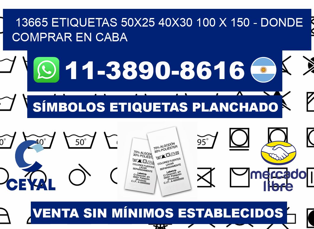 13665 etiquetas 50x25 40x30 100 x 150 - Donde Comprar en Caba