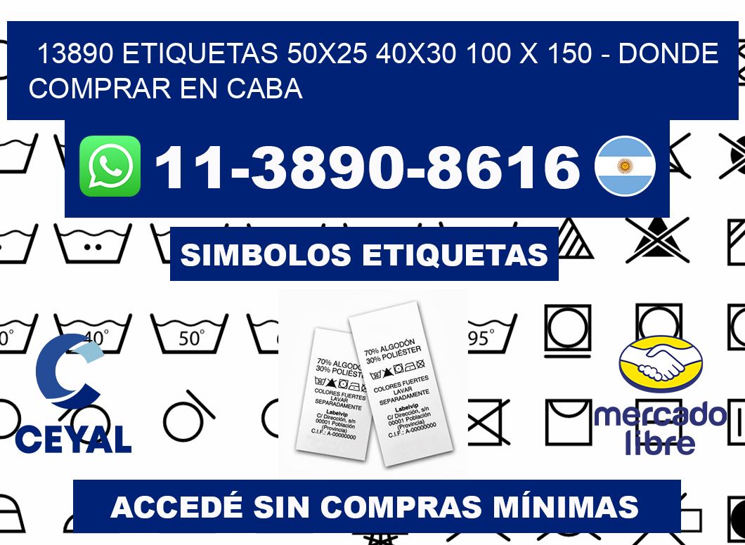 13890 etiquetas 50x25 40x30 100 x 150 - Donde Comprar en Caba