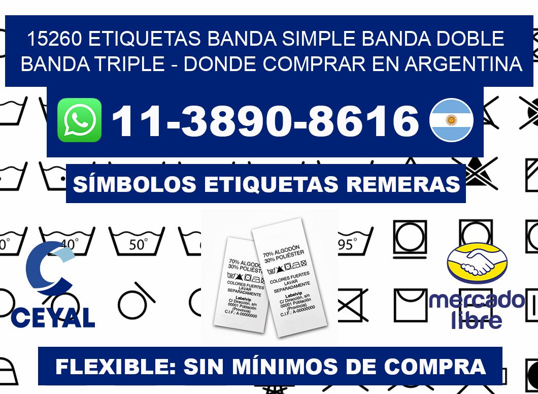 15260 etiquetas banda simple banda doble banda triple - Donde Comprar en Argentina