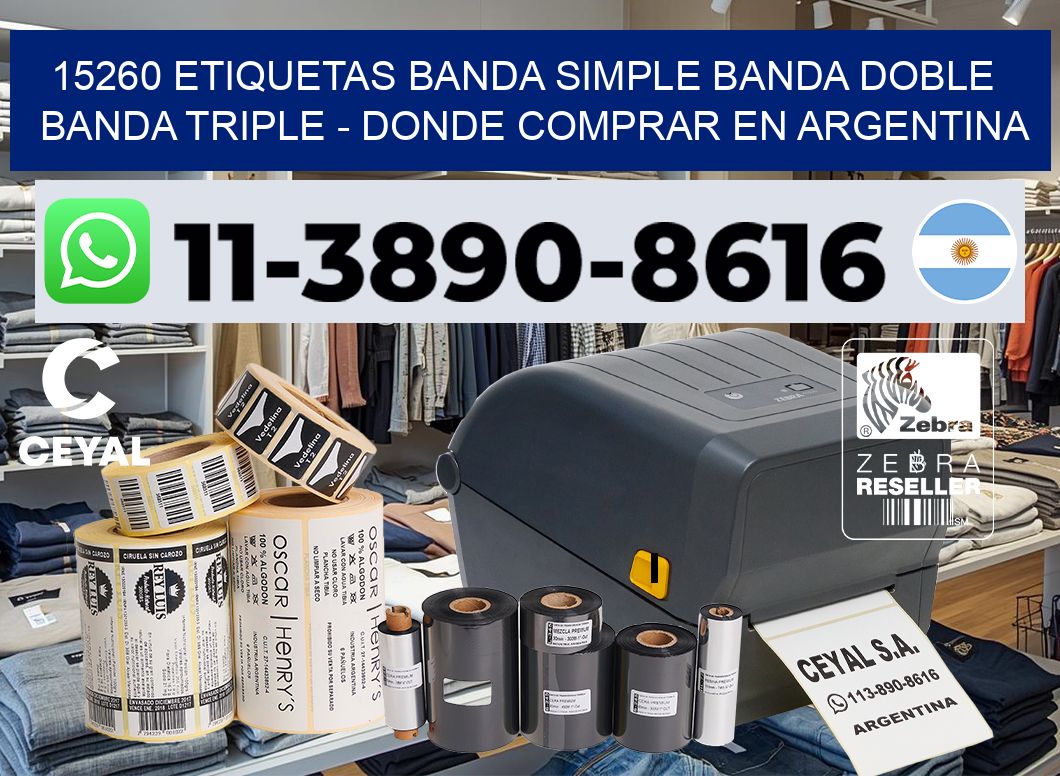 15260 etiquetas banda simple banda doble banda triple – Donde Comprar en Argentina