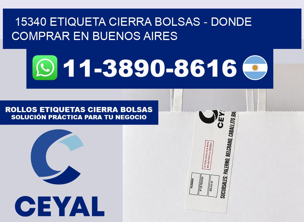 15340 etiqueta Cierra Bolsas – Donde Comprar en Buenos Aires