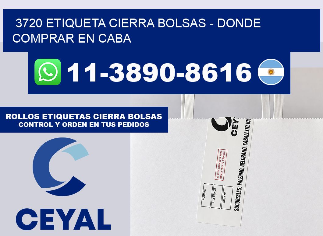 3720 etiqueta Cierra Bolsas – Donde Comprar en Caba