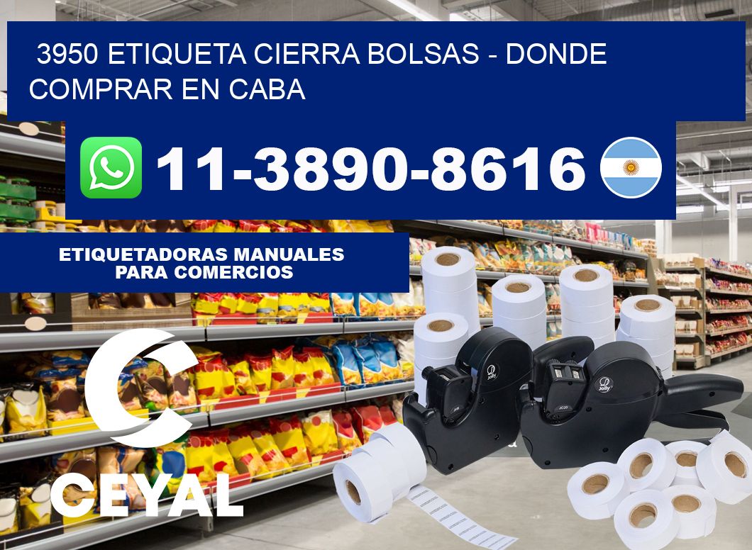 3950 etiqueta Cierra Bolsas - Donde Comprar en Caba